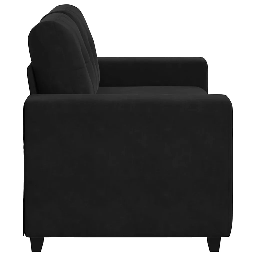 Divano Divanetto-Sofa Nero 120 cm in Velluto 897466