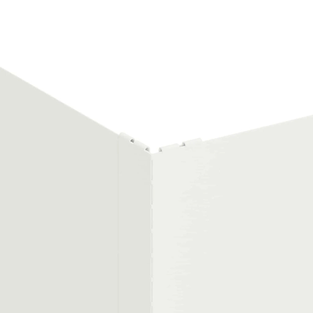 Bordura per Prato 100 x 100 x 35 cm Acciaio Bianco 8008975