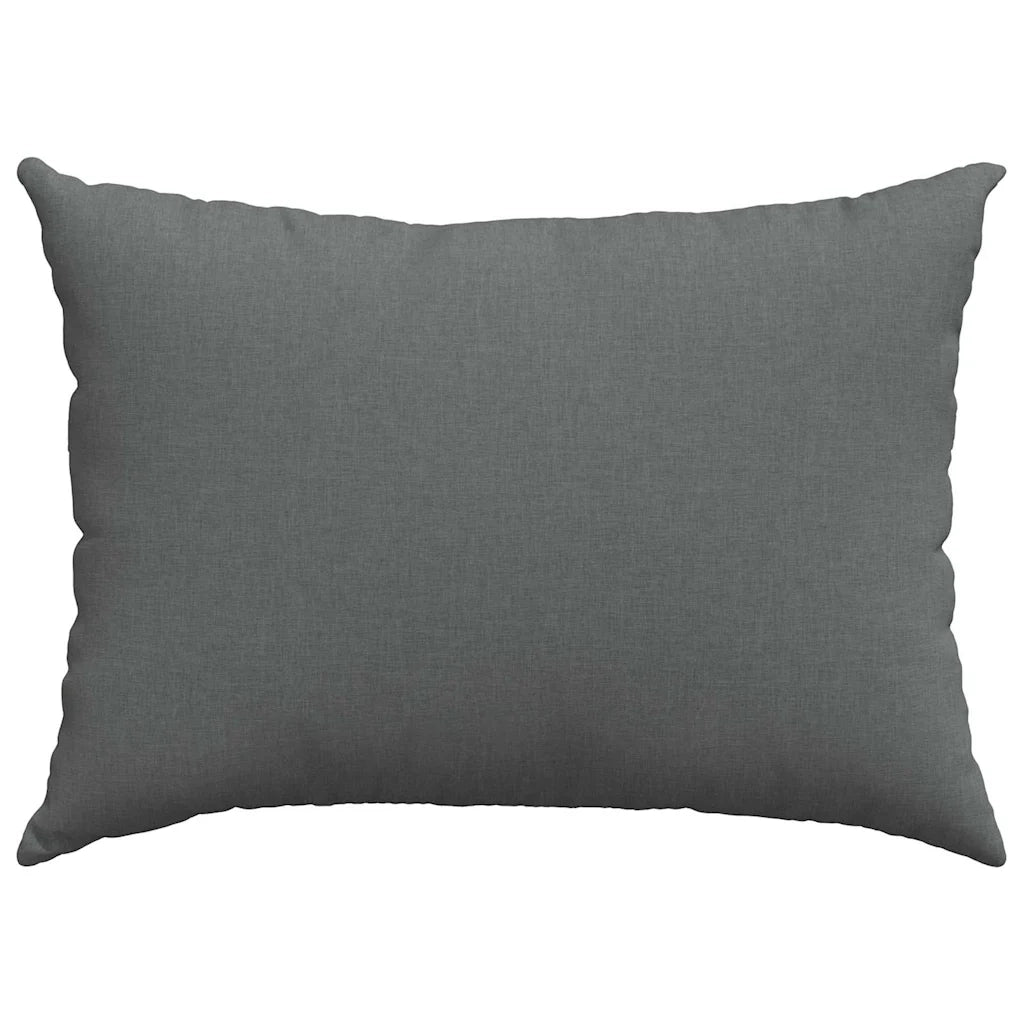 Cuscini da Divano 2 pz | Cuscini per sedie Grigio scuro 70 x 50 cm Tessuto