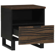 Comodino | Armadio da Notte | Mobiletto da notte Noce 40 x 33 x 46 cm Legno ingegnerizzato