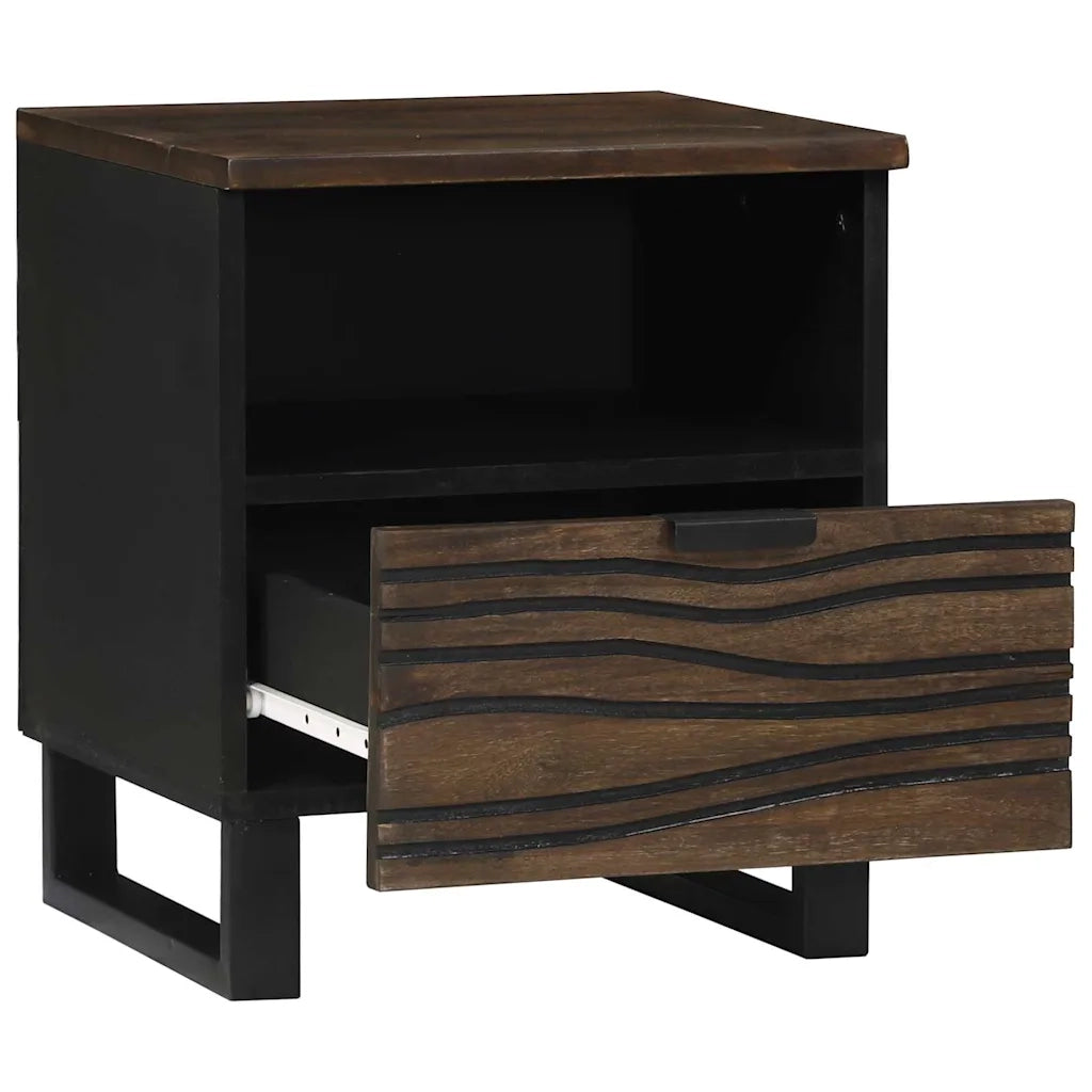 Comodino | Armadio da Notte | Mobiletto da notte Noce 40 x 33 x 46 cm Legno ingegnerizzato