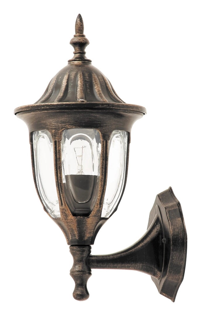 Applique esterna classica Milano oro anticato E27 Rabalux