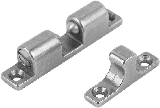 Porta in Alluminio Spingente con Doppia Guaina di Rottura - Maniglie in Ottone - Viti e Hardware - Installazione Flessibile - Costruzione Robusta - Cerniera di Sicurezza