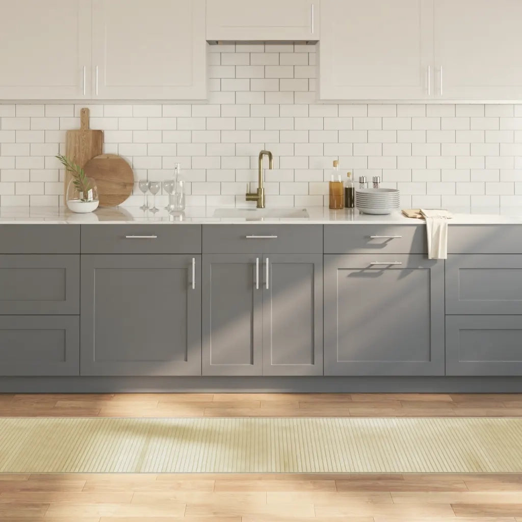 Tappeto del soggiorno | Tappeto Rettangolare Naturale Chiaro 60x1000 cm in Bamb¨´