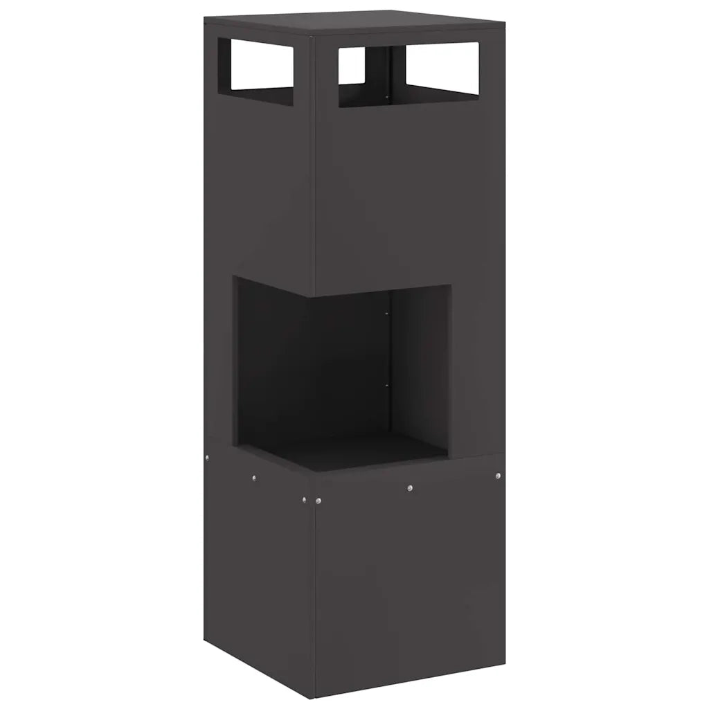 Focolare Nero 35 x 35 x 100 cm Acciaio CFW7643613