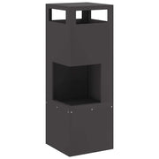 Focolare Nero 35 x 35 x 100 cm Acciaio CFW7643613