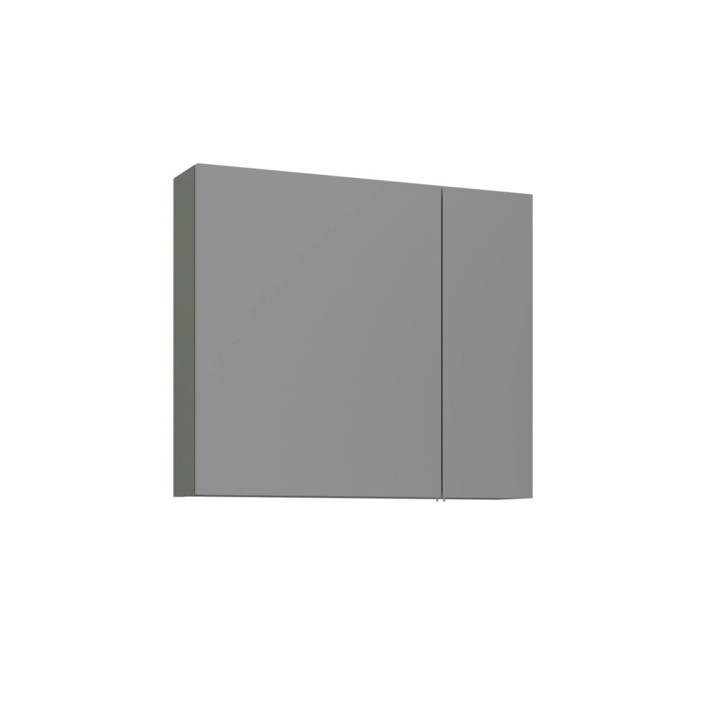 Mobile da bagno con specchio "Bari 80" - 75 x 16 x 66 cm - Verde opaco
