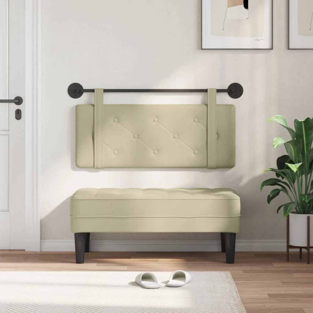 Testiera | Testata sospesa Crema Similpelle