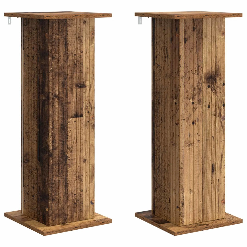 Supporto per piante | Sostegno per piante 2 pz Legno antico 30,5 x 30 x 80,5 cm