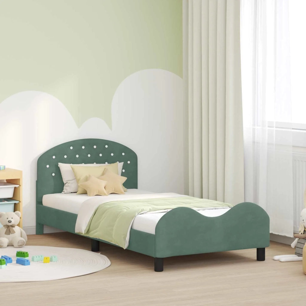 Struttura letto bambini con testata-Giroletto per bambini Verde Mare 90 x 190 cm 811696