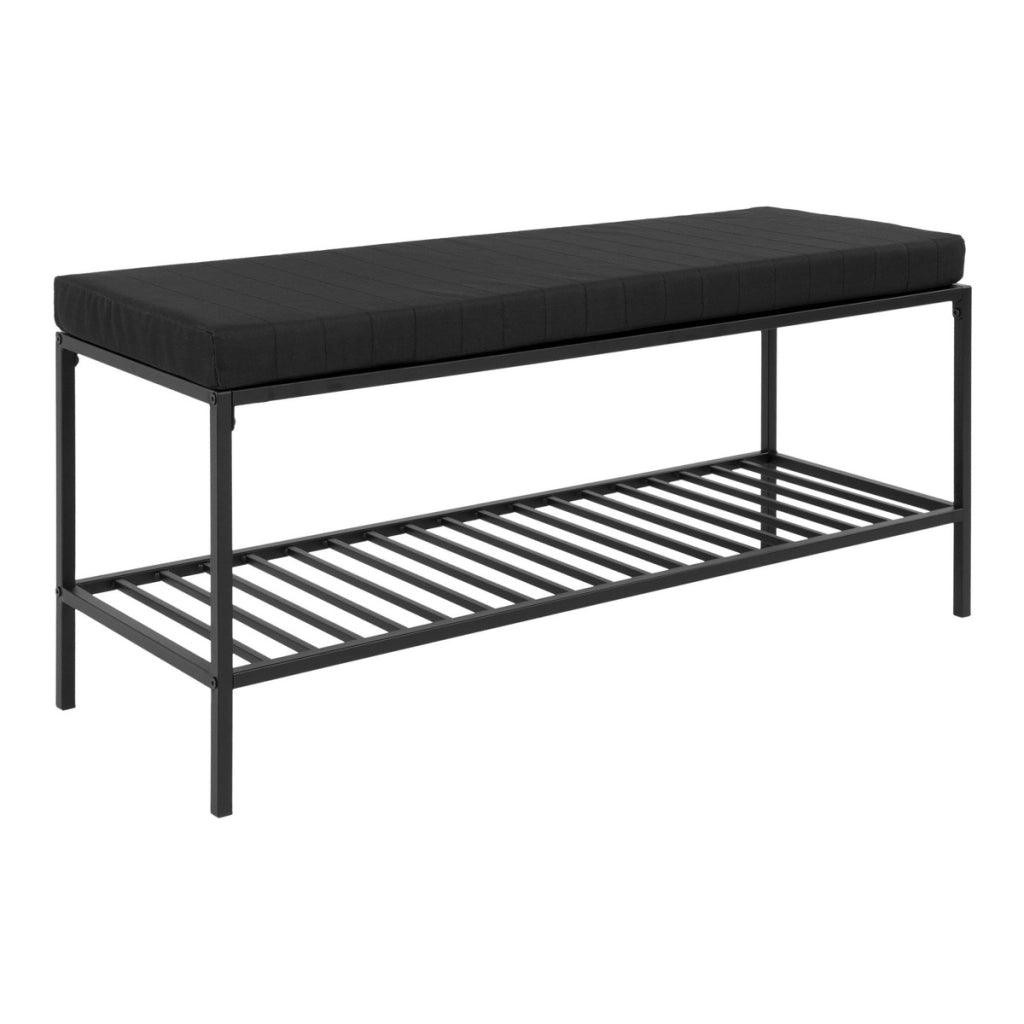 Panca Vita, Nero, Metallo, 36x100x48,5 cm