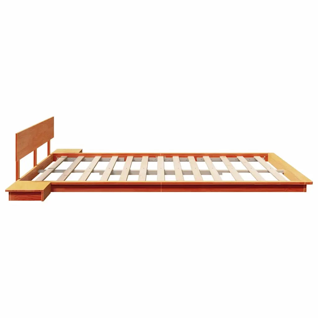Struttura del letto-Giroletto Marrone 200 x 200 cm legno 174532