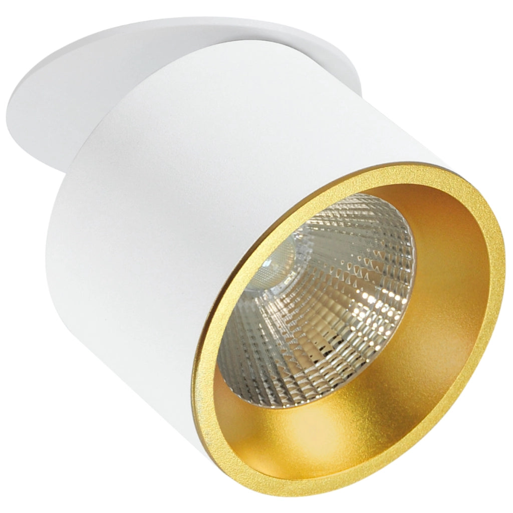 Faretto LED incasso orientabile 20W 1500lm oro Polux