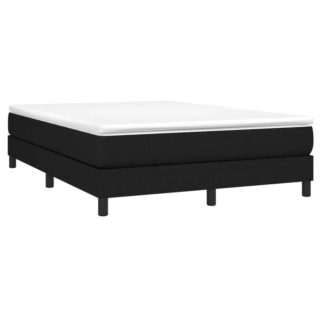 Struttura Letto a Rete a Molle Nero 140x190 cm in Tessuto 3120510