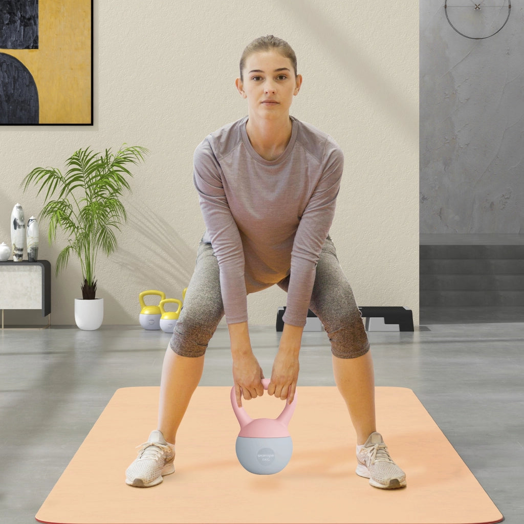 Kettlebell 6 kg ¨C zephmum ¨C 19x19x28 cm Rosa