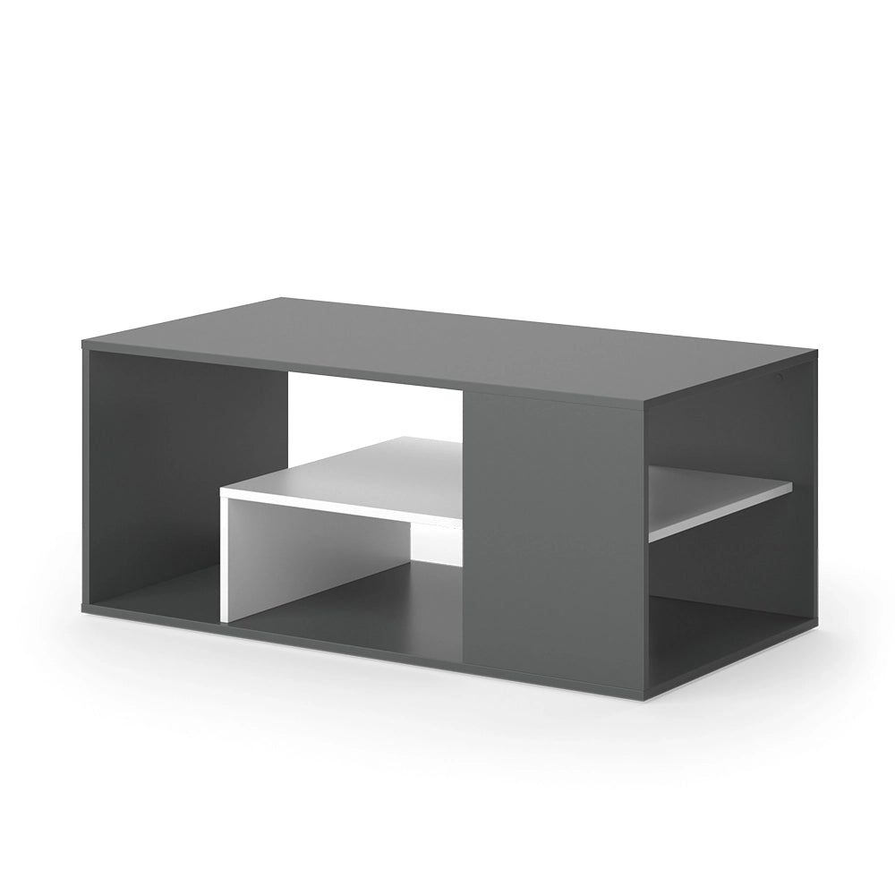 Vicco Tavolino da salotto Antracite/bianco 110 x 59 cm