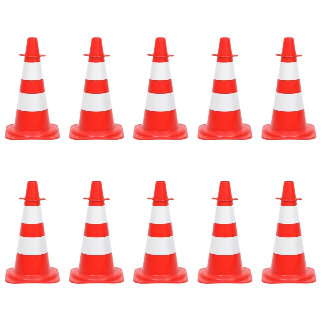 Set Segnaletica Coni Stradali e Catena da 10 m Rosso Bianco cod mxl 62796