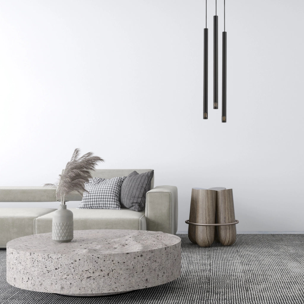 Lampada a sospensione nera Sopel Laser 3xG9 Sigma Lighting