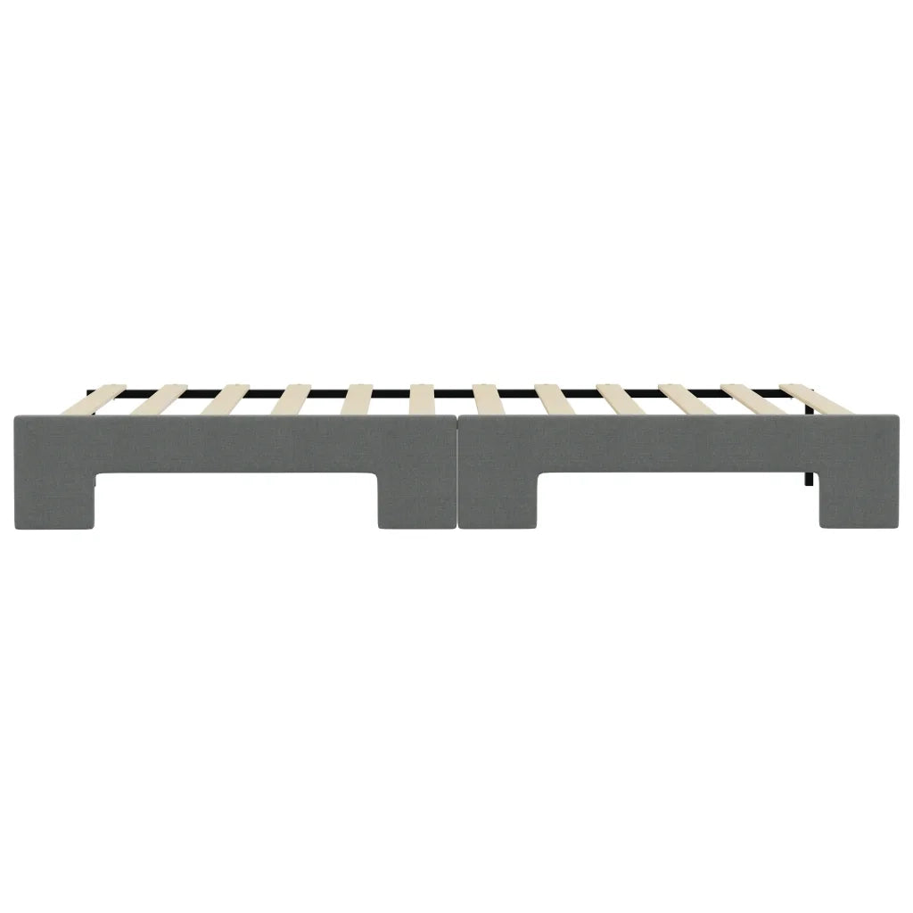 Divano letto | Sof¨¤ letto | Letto singolo Estraibile Grigio Scuro 100x200 Tessuto