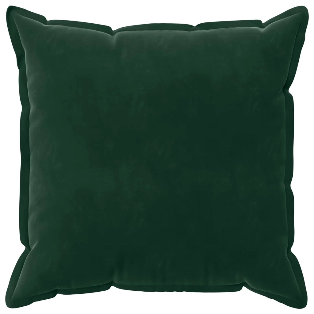 Federa 6 pcs HOUTEN Verde Scuro 80 x 80 cm Velluto 921586