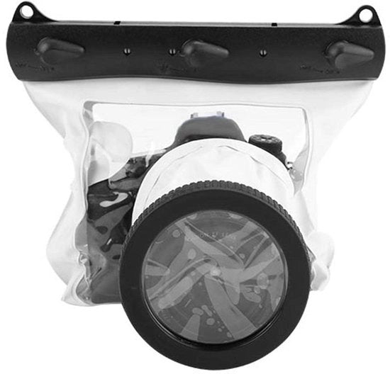 Zak Fotocamera Acqua Resistente - 20M Profondità - Borsa Fotografica Universale - Bianco
