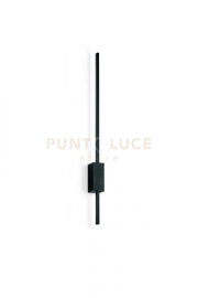 AGOS APPLIQUE A LED NERO 20W 1496LM 3000K H.90CM DIMMERABILE