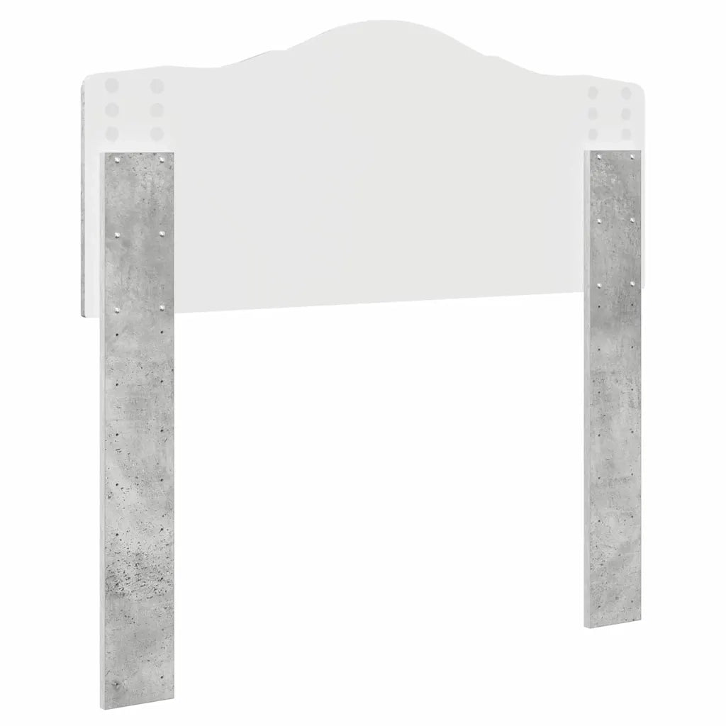 Testiera-Testata-Testiera Decorativa Grigio cemento 80 cm Legno multistrato 951817