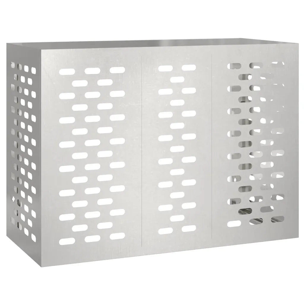 Copertura per condizionatore d'aria Argento 110 x 50 x 80 cm 865908