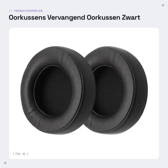 Orecchini di sostituzione - Nero - Schiuma di poliuretano - Compatibile con Corsair Virtuoso RGB SE - Ideale per cuffie da ascolto - Nero