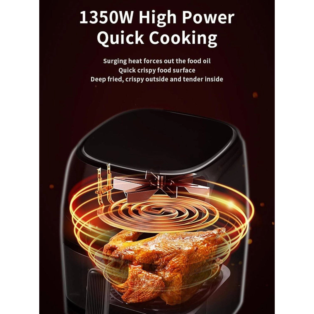 Trade Shop - Miglior Friggitrice Ad Aria Da 8 Lt 1350w Display Control Smart Forno Visibile -