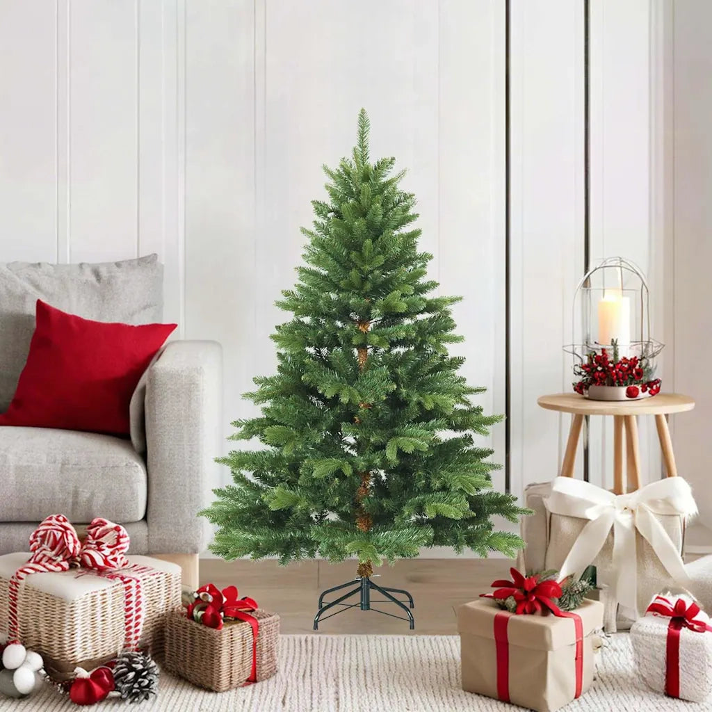 Albero di Natale Artificiale con Rami Pieghevoli Verde 120 cm 42019311