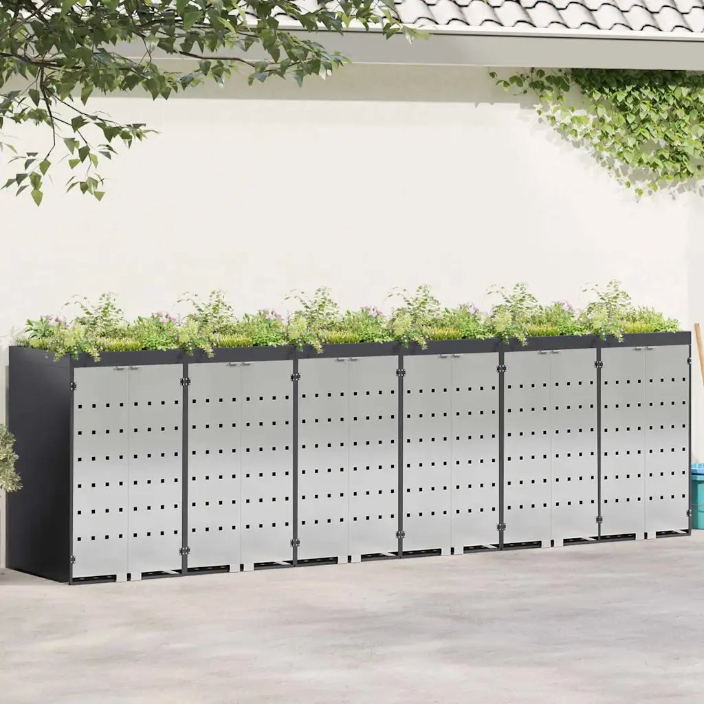 Contenitore per Rifiuti per 3 Bidoni 340 x 77.5 x 115.5 cm 3394787