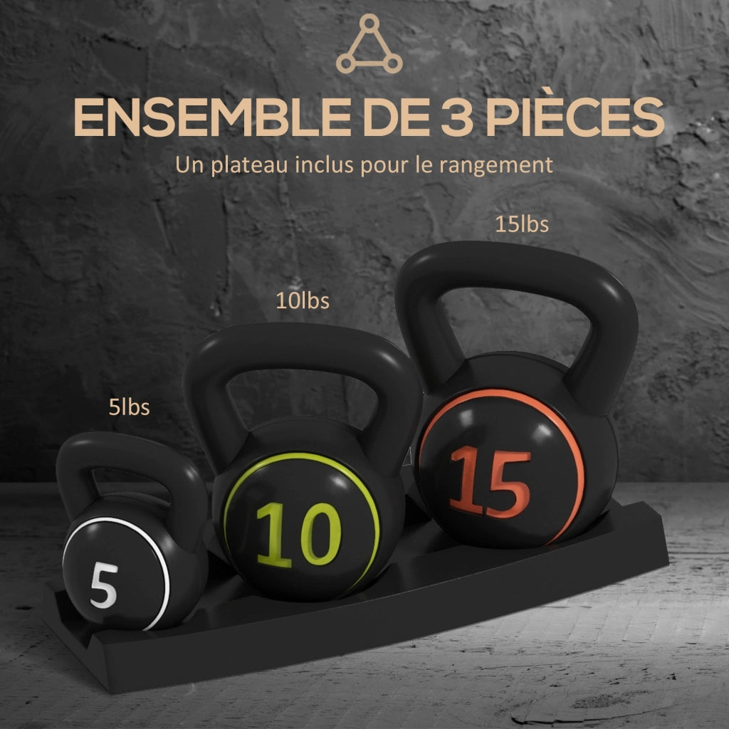 Kettlebell ¨C Minimal ¨C 2.2, 4.5, 6.8 kg, nero