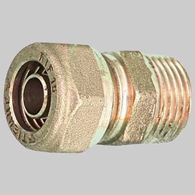RACCORDO DIRITTO MASCHIO PER TUBO COBRAPEX  1/2 x 22 S. 3     TIEMME