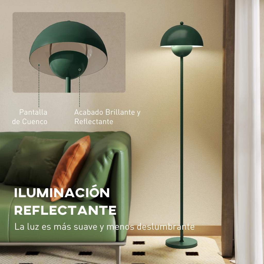 Lampada da Terra Moderna per Soggiorno ¨C Minimal ¨C Verde ?30x155 cm