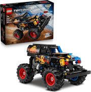 LEGO Technic Monster Jam Grave Digger Fuoco e Ghiaccio - Camion Giocattolo Pull-Back - Eta 7+