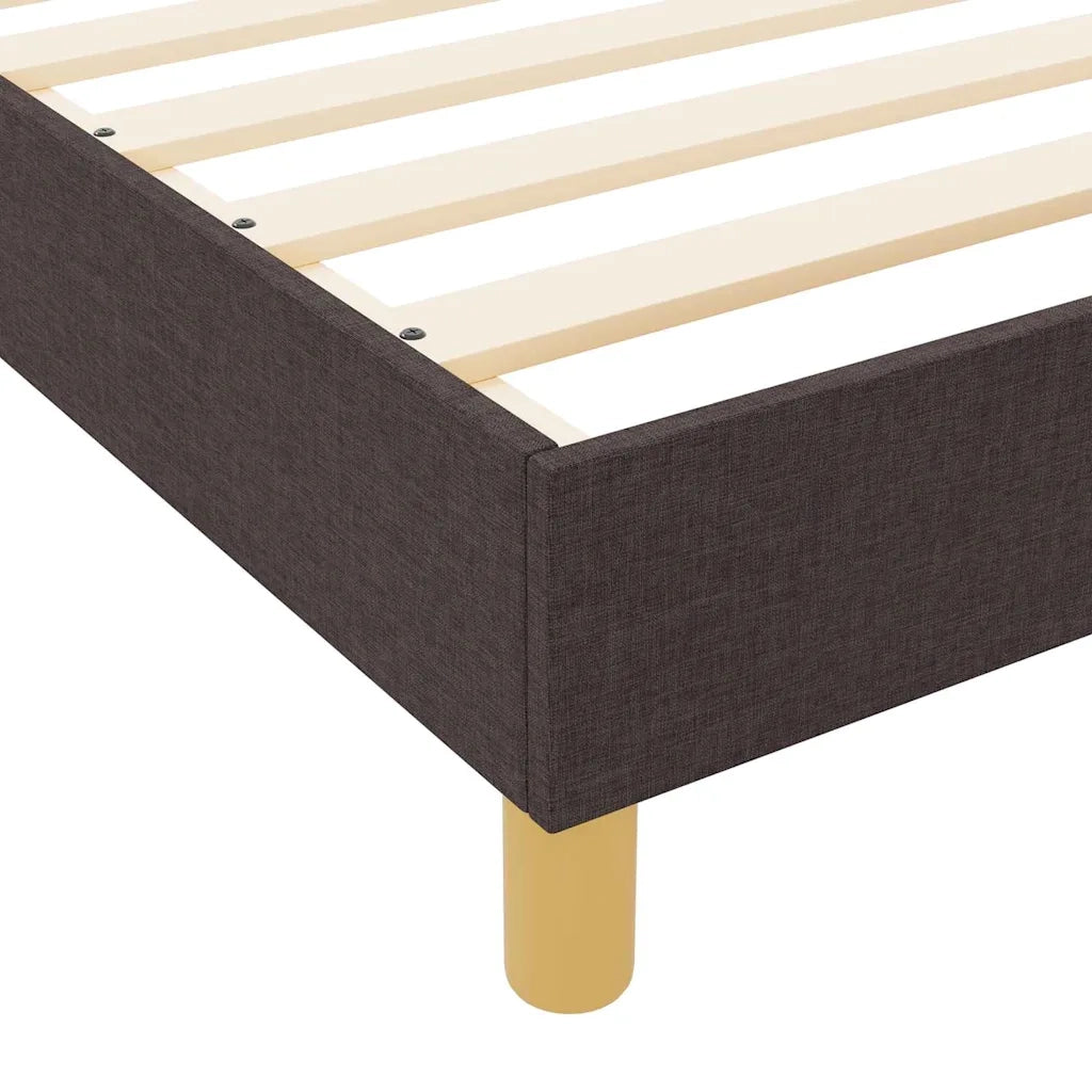 Struttura del letto Marrone scuro 100 x 200 cm Tessuto 3344784