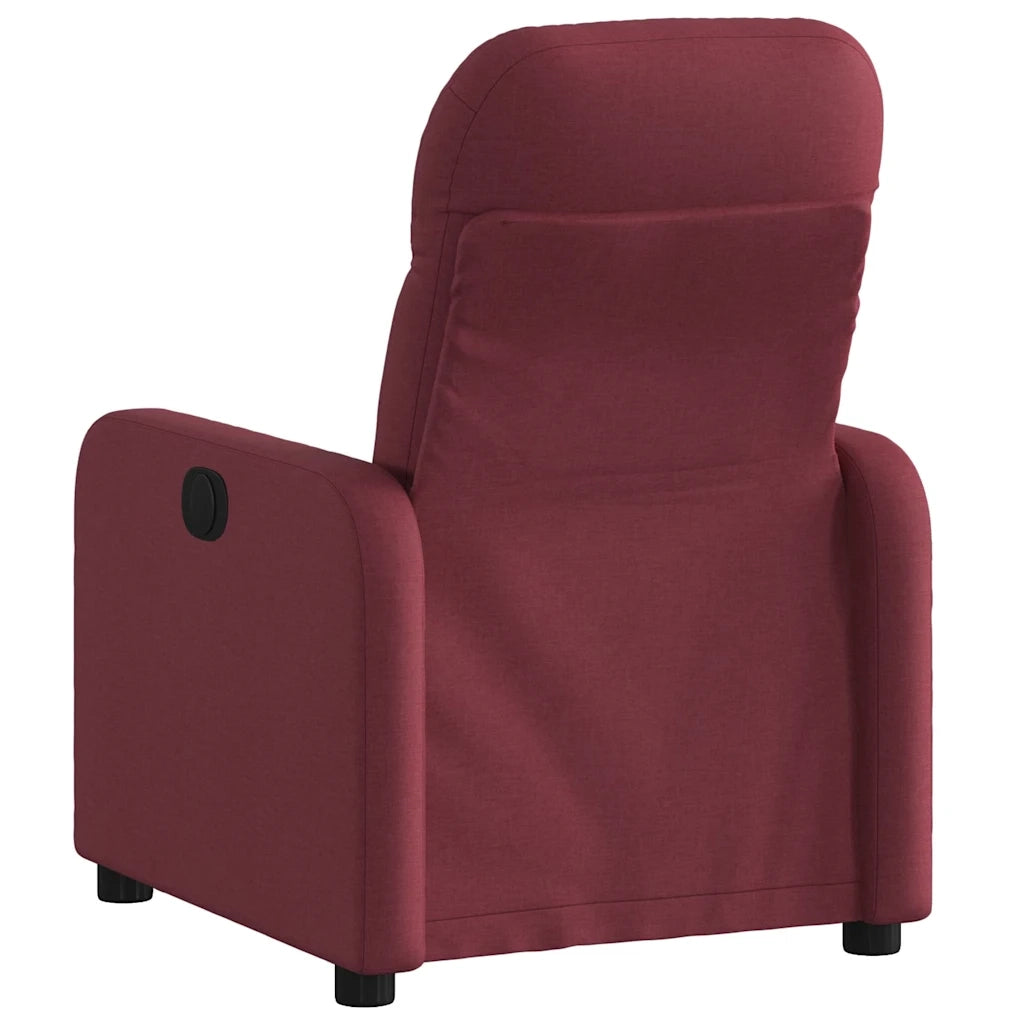 Poltrona Reclinabile in Tessuto Rosso Vino 374200