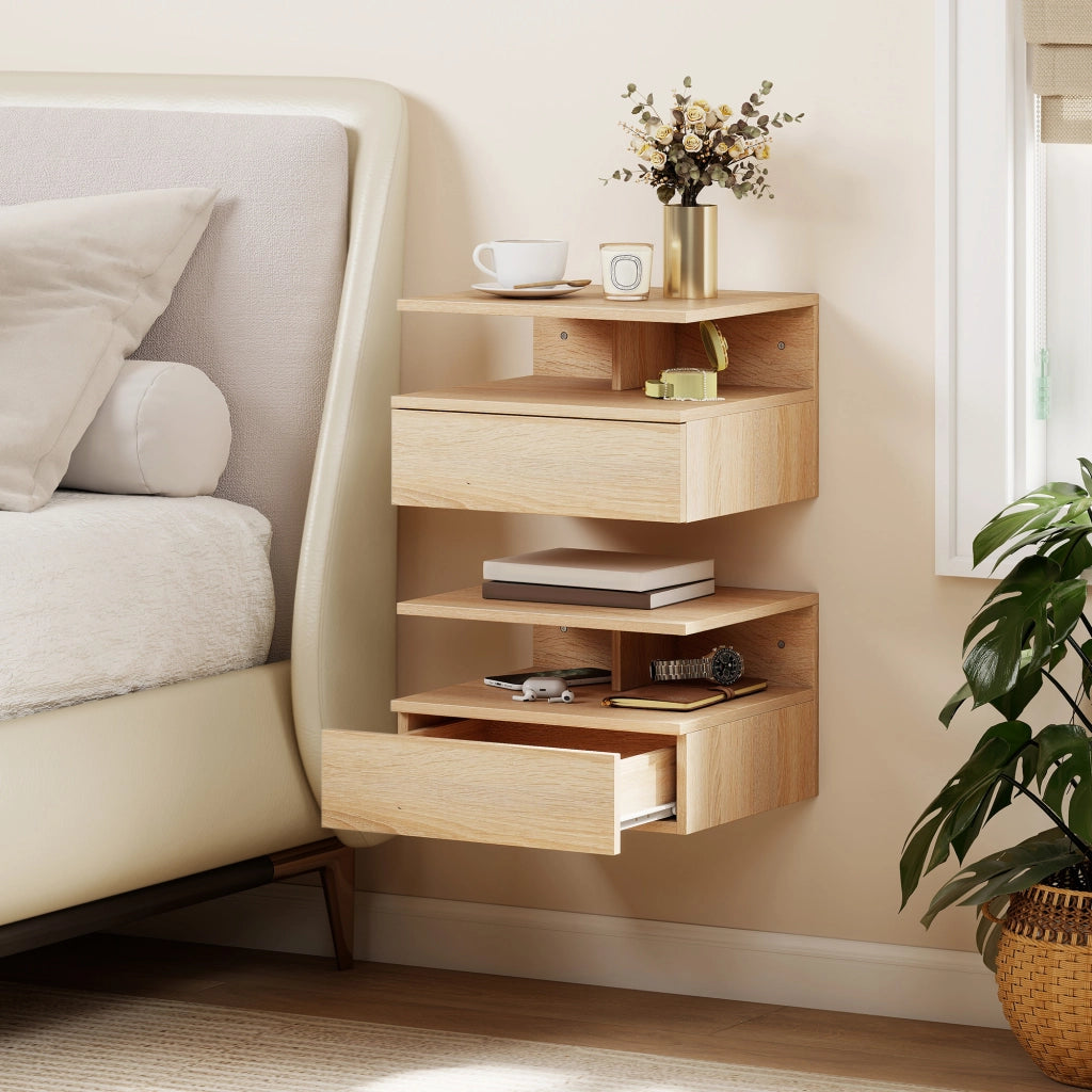 Comodini a Sospensione con Cassetto ¨C zephmum ¨C 35x32x22,5 cm Robe