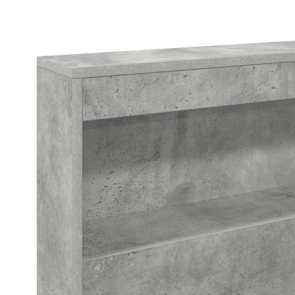 Testata contenitore Grigio cemento 90 cm Legno multistrato 3335456