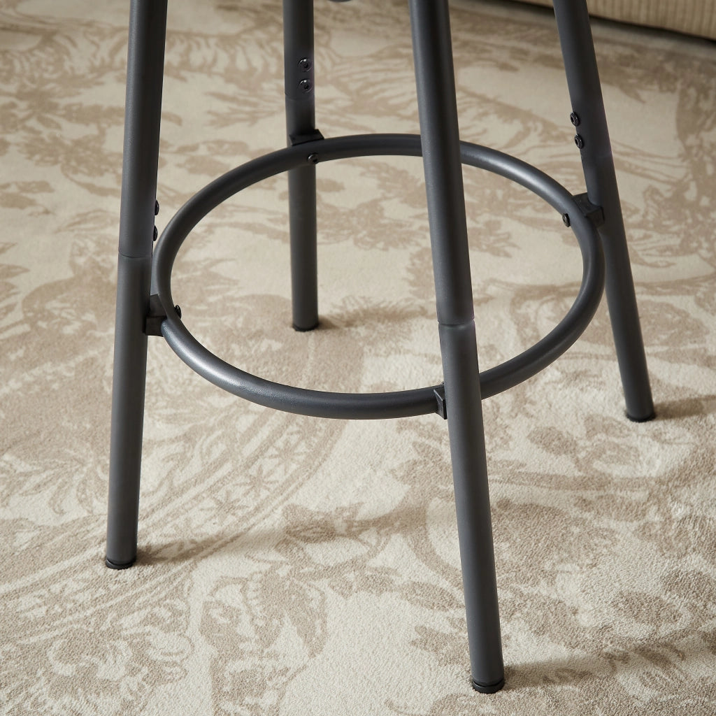 TAVOLO ALTO 160x40x95,5 cm Grigio e Nero Set da 3 unità