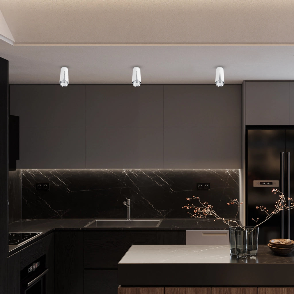 Spot da soffitto Flower bianco/cromo 1xGU10 8W Milagro