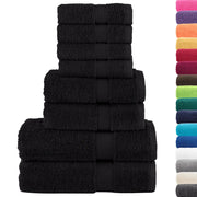 Set ASciugamani SOLUND 8 pz | Teli per bagno Neri 600 gsm