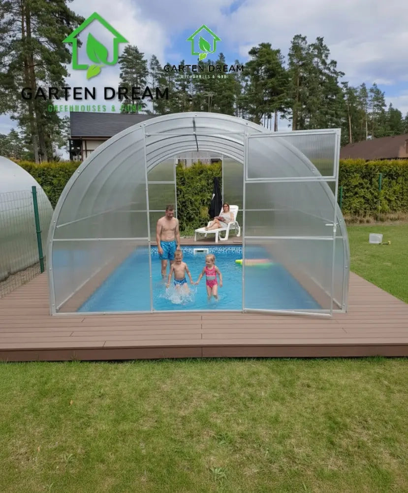 Copertura per Piscina Garten Dream MARINA 3x4 m con Policarbonato 4 mm