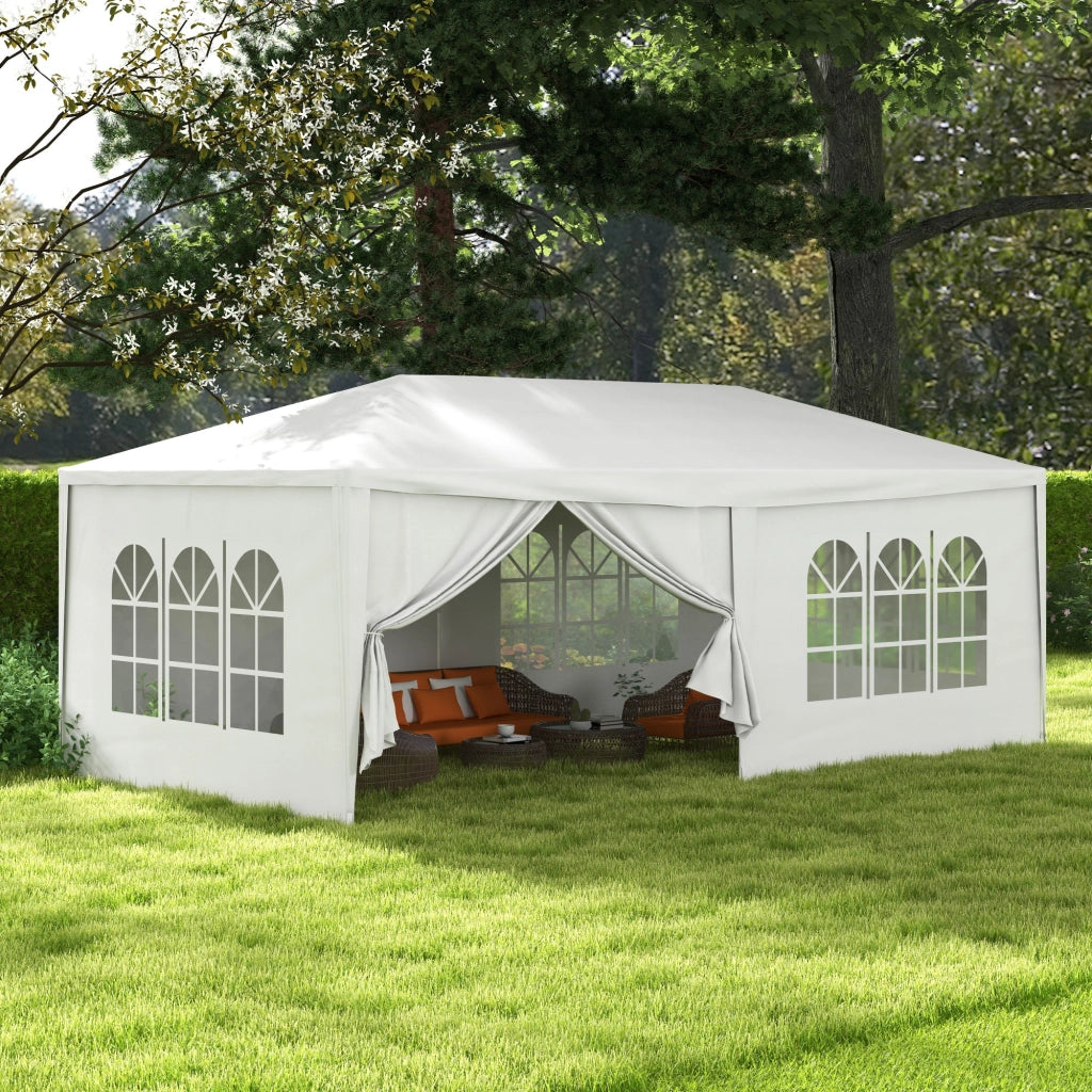 Gazebo da Giardino ¨C Minimal ¨C Bianco 6x3 m