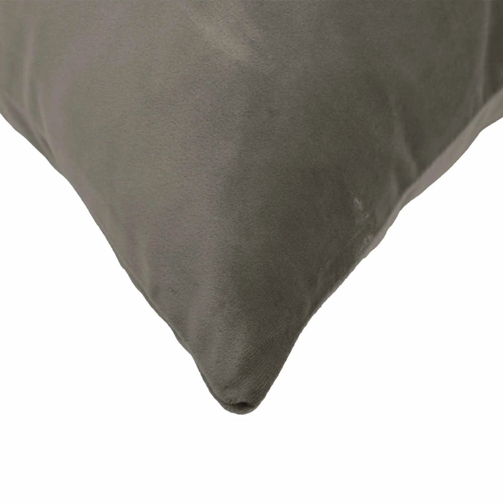 Federa 2 pcs HEERLEN Grigio Chiaro 30 x 30 cm Velluto 907367