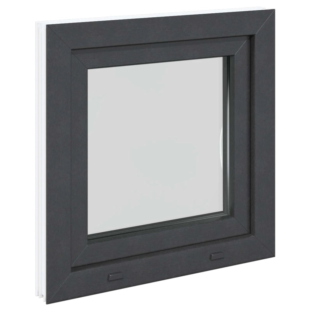 Finestra per Soffitta RISOR 50 x 50 cm PVC e Vetro Antracite 42047308
