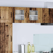 Mobile da cucina 2 pz-Set di 2 Armadio da cucina Legno vecchio 40 x 31 x 40 cm 347345