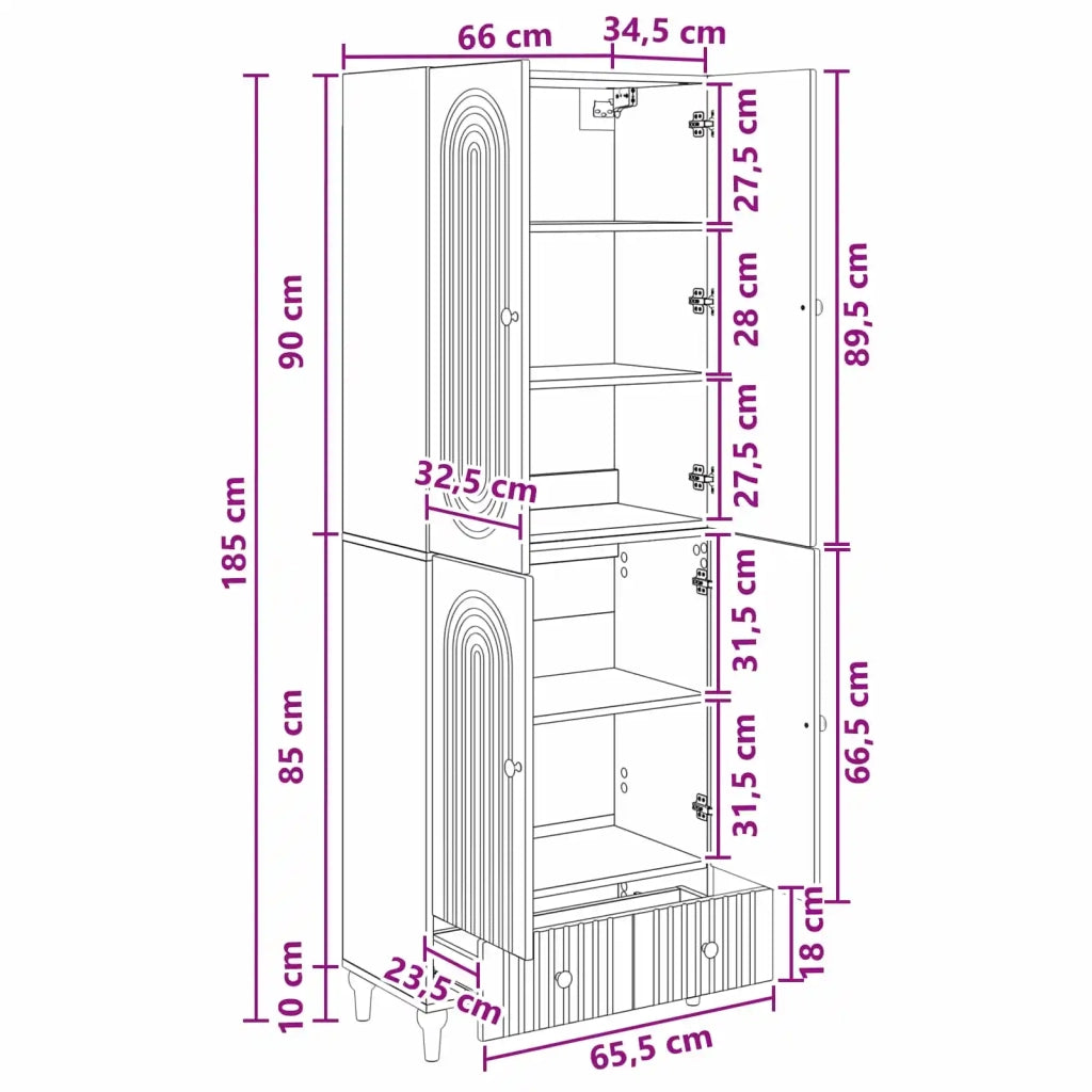 Set di armadi 2 pz Legno ingegnerizzato 3416431