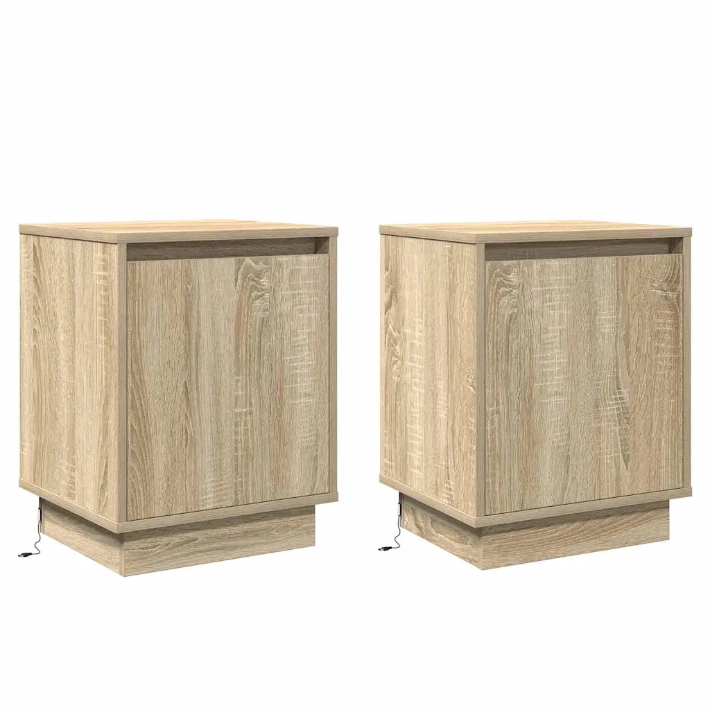 Armadio da Notte 2 pcs Rovere Sonoma 39 x 34,5 x 50 cm 869599